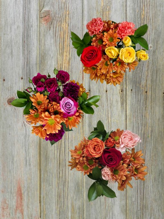 SPICED ROSE COMBO- 8 STEM